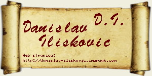 Danislav Ilišković vizit kartica